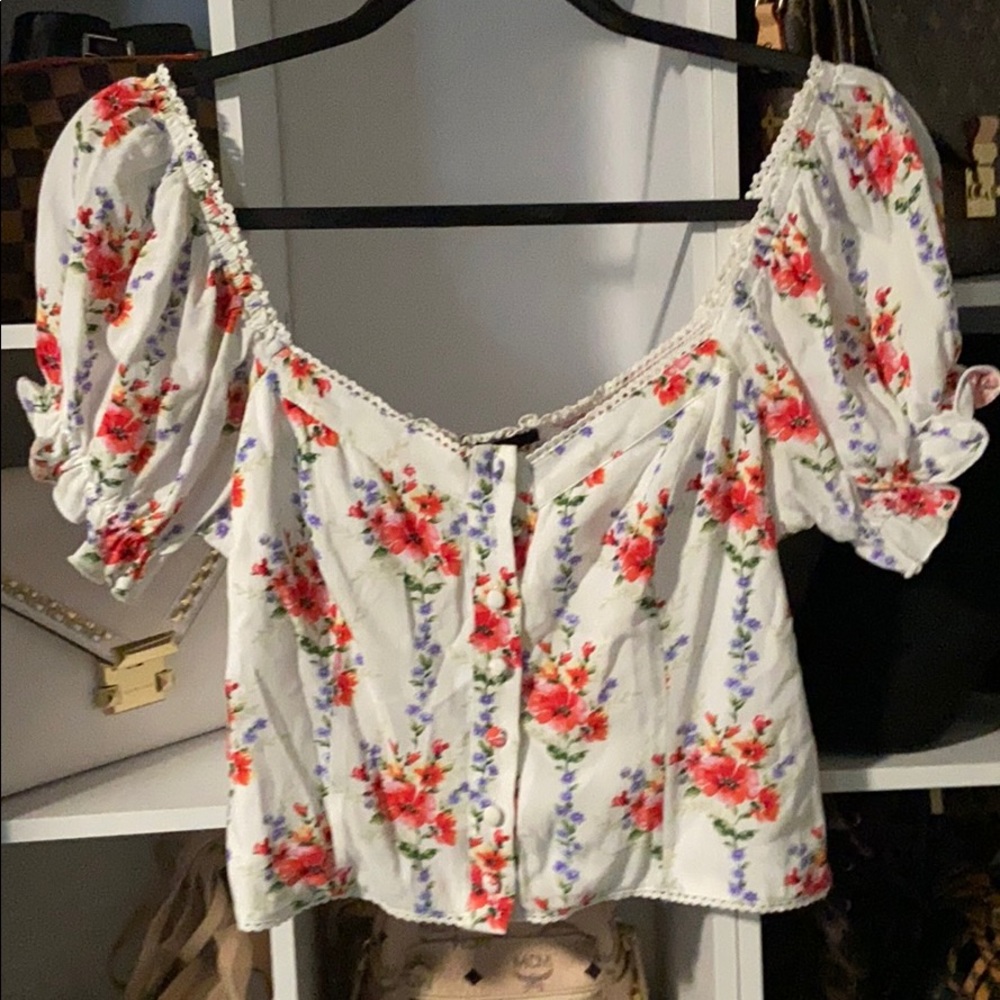 Babydoll floral top